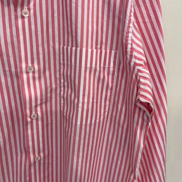 Solemare Shirt Maus and Hoffman Italy Red Stripe Buttondown - Picture 7 of 9
